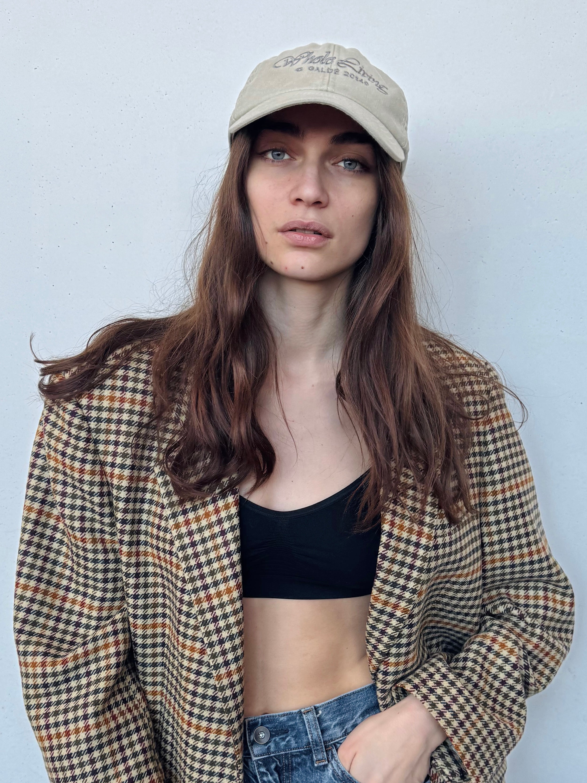 Whole living hat Beige/Grey